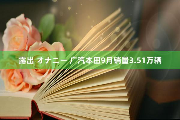 露出 オナニー 广汽本田9月销量3.51万辆