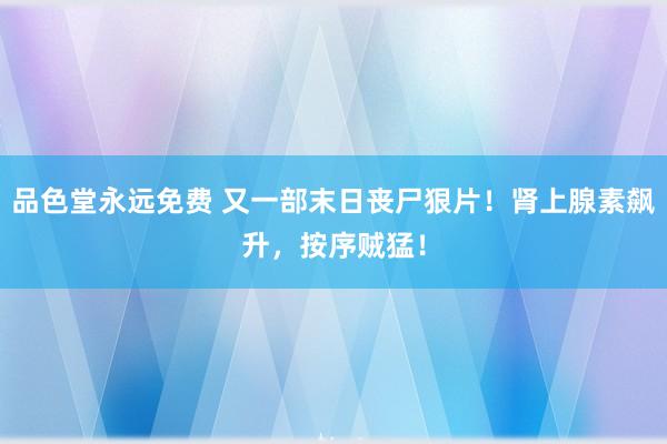 品色堂永远免费 又一部末日丧尸狠片！肾上腺素飙升，按序贼猛！