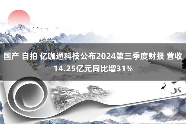 国产 自拍 亿咖通科技公布2024第三季度财报 营收14.25亿元同比增31%